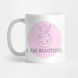 Affirmation Collection - I Am Beautiful (Pink) Mug